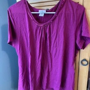 Jaclyn smith short sleeve shirt